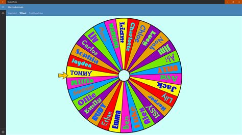 spinning wheel picker